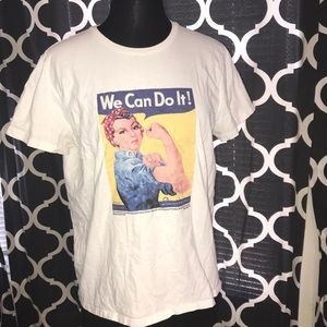 We Can Do It! T-shirt. rosie the riveter